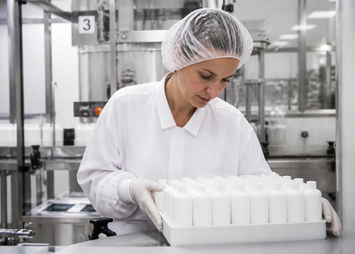 Technician working on the production line in a U.S. manufacturing facility
