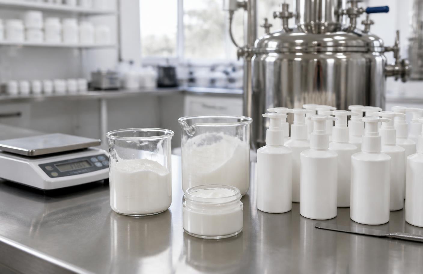 Formulation lab bench in a U.S. manufacturing facility
